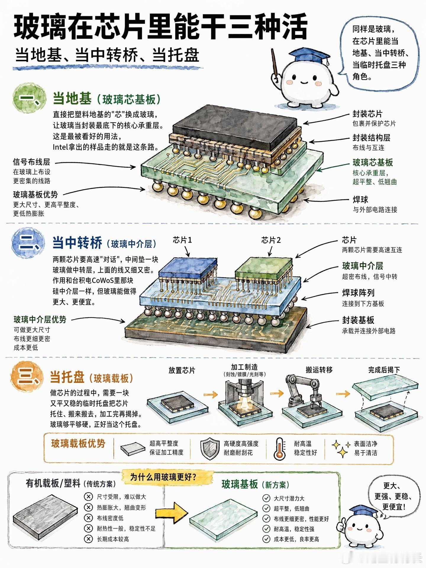 学一下玻璃基板。 