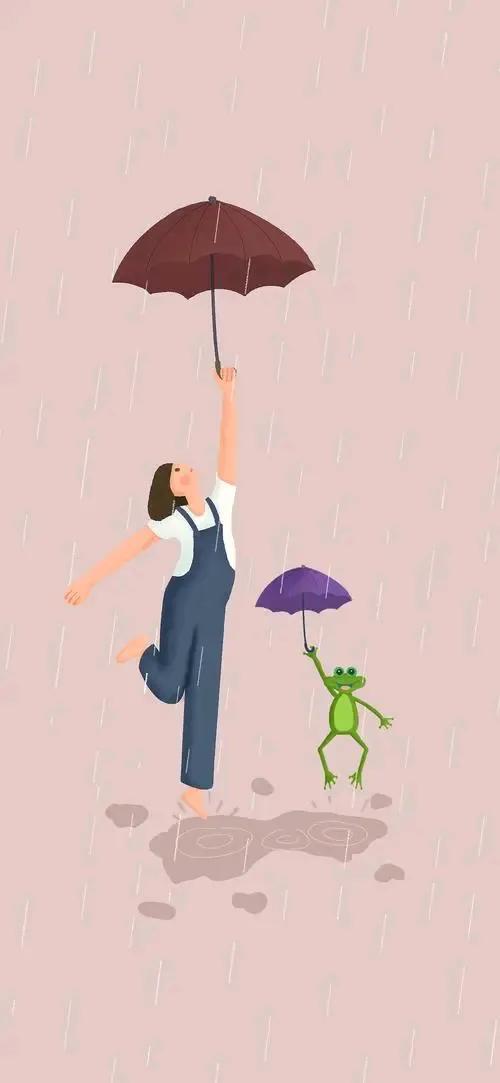 风雨中独行的你，慢些儿走吧。。。
无论生活得怎样，雨中的你，皆是风景。。。
记住