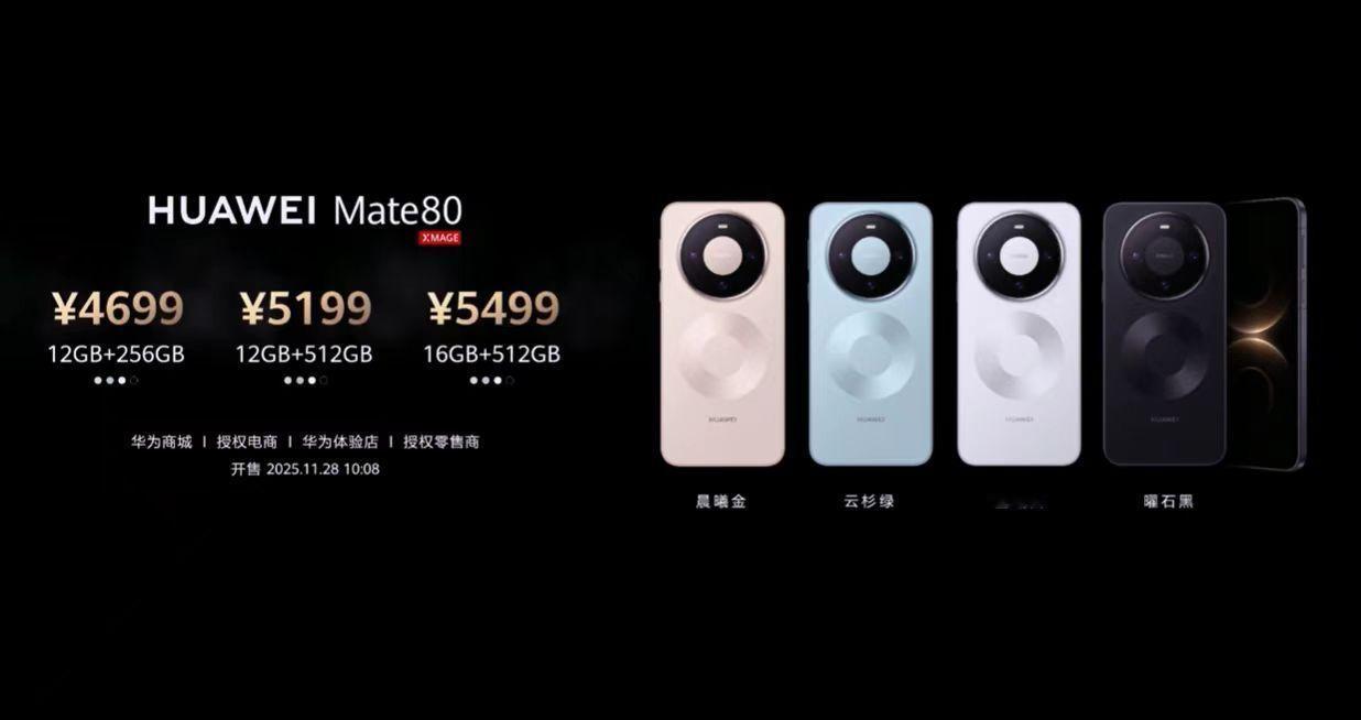 Mate80系列全系价格来了。你猜对了吗？