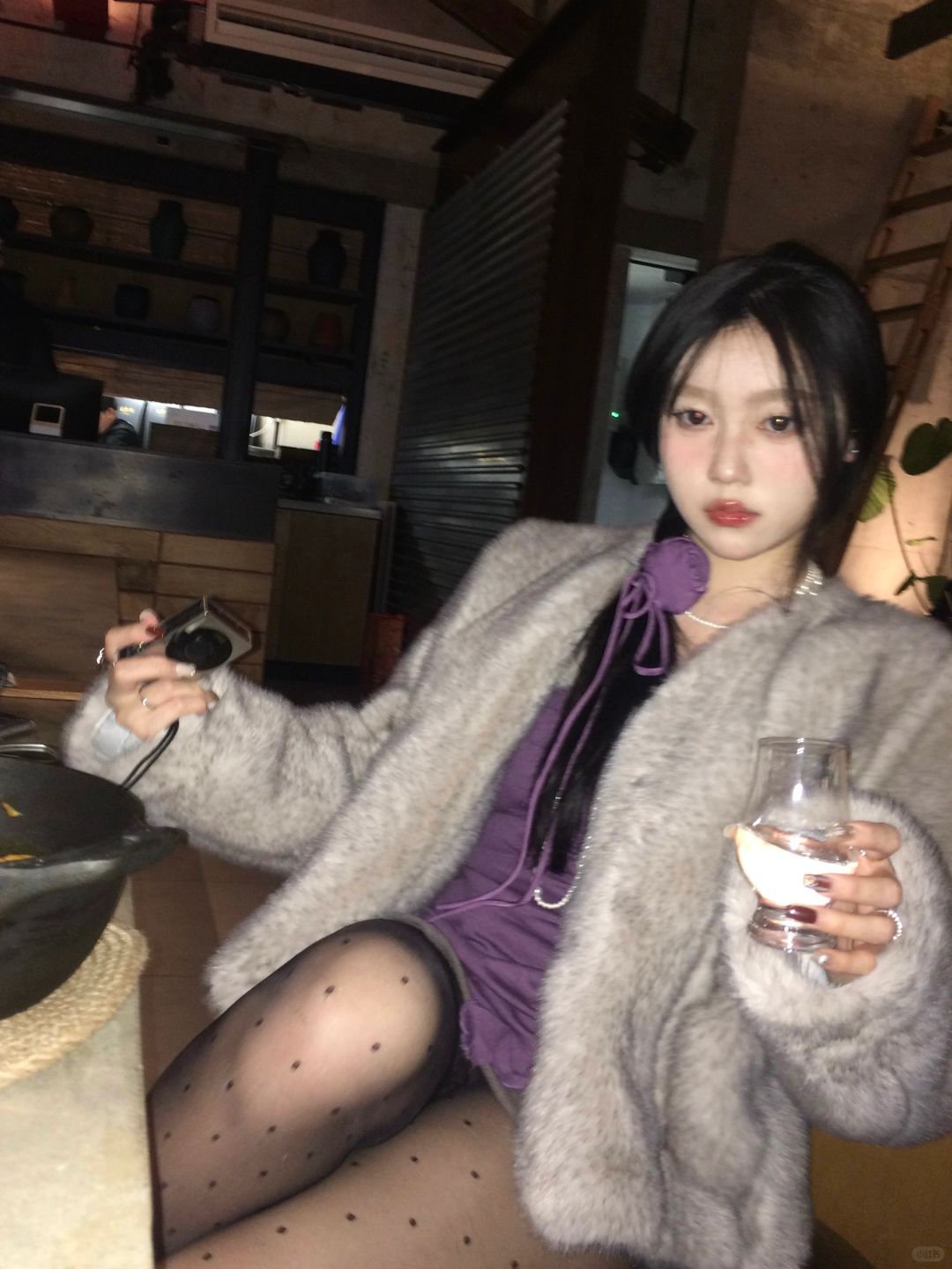 5s开闪光灯拍照有点东西💟