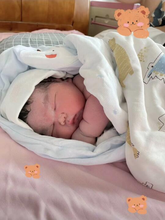 生了，儿子6斤8两，可以停下恭喜一下嘛