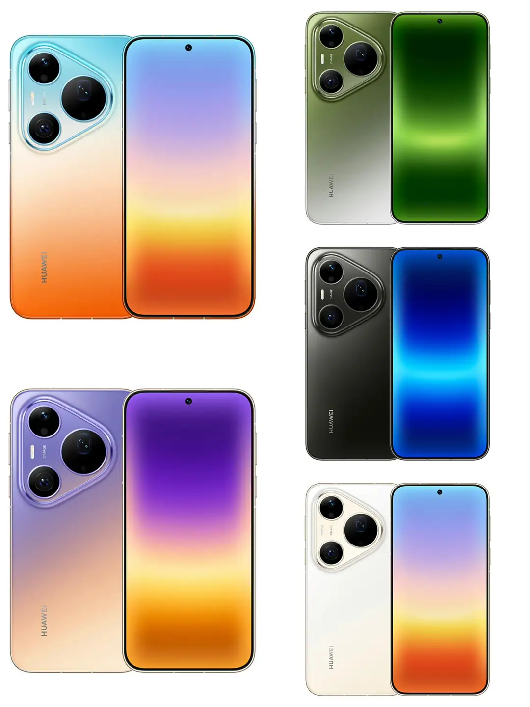 个人感觉华为Pura90系列的这些配色还都挺好看的，特别是这种渐变色的设计很新颖