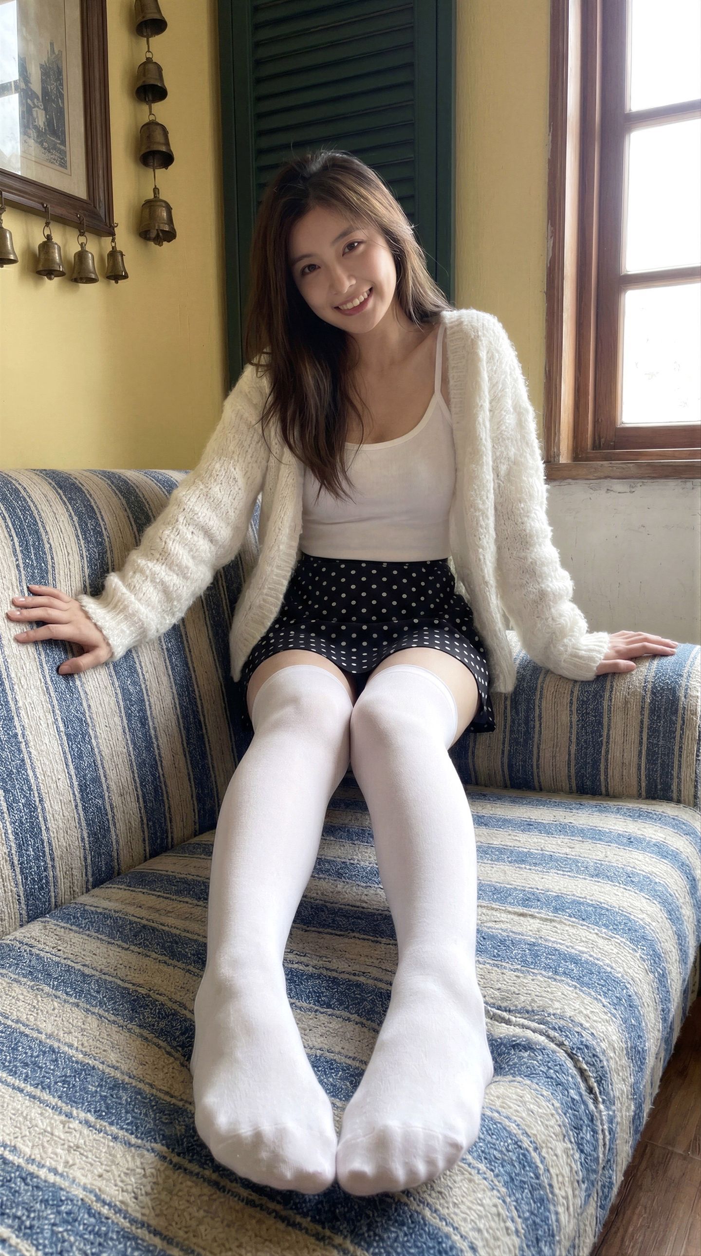 白色袜 