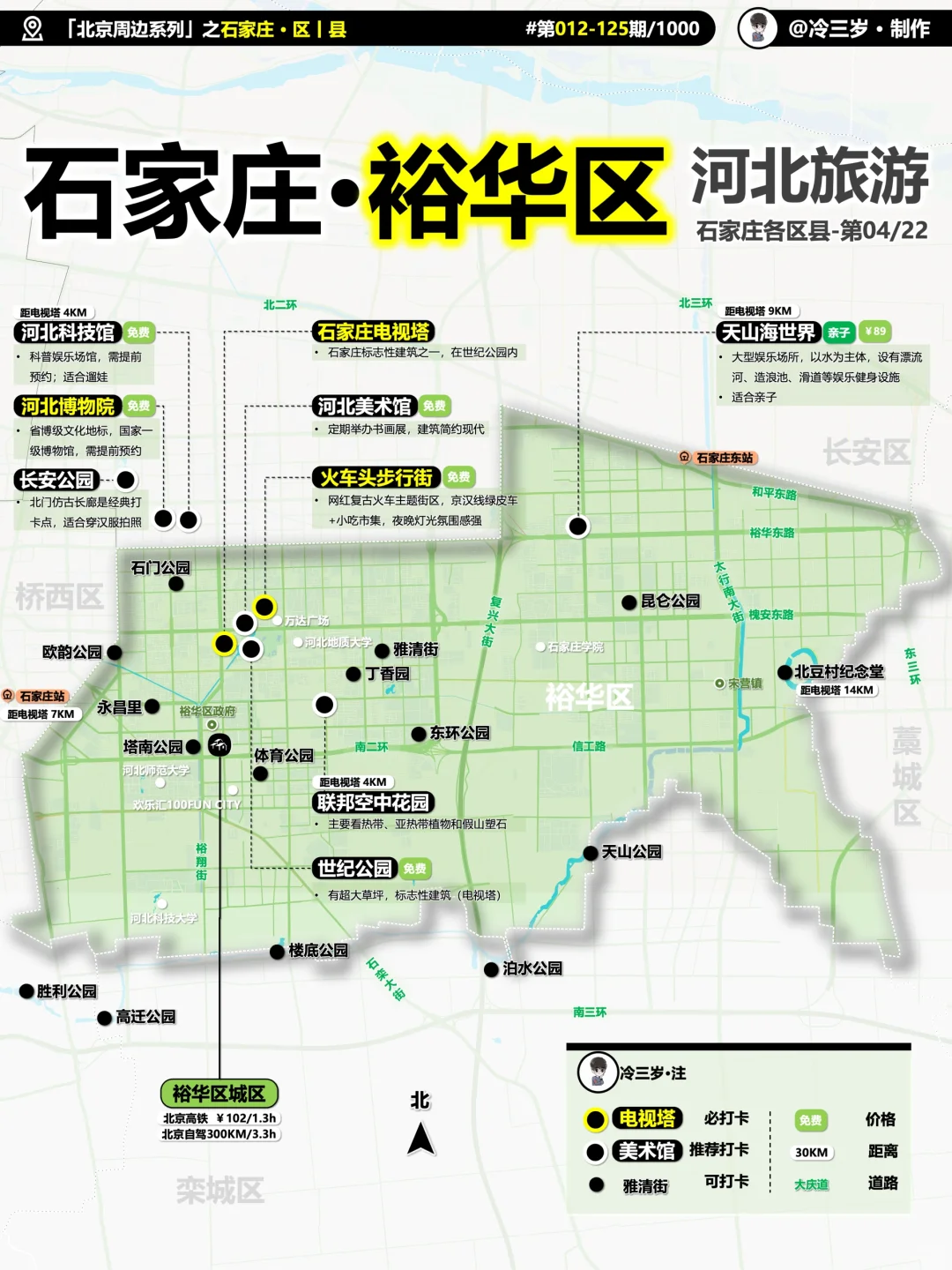 石家庄·裕华区，有啥值得去玩的地方