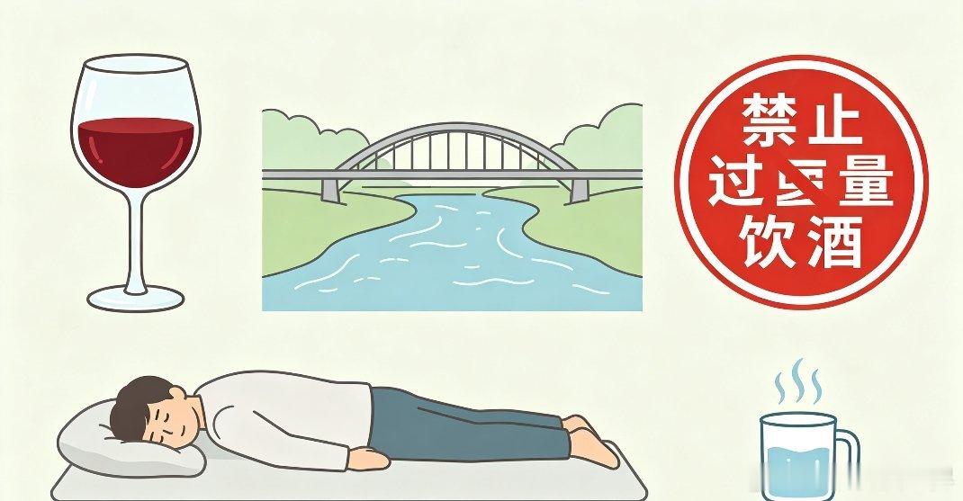 男子酒后桥边呕吐坠入运河喝酒这件事，真的千万不能贪多。一时尽兴放纵，背后藏着满满