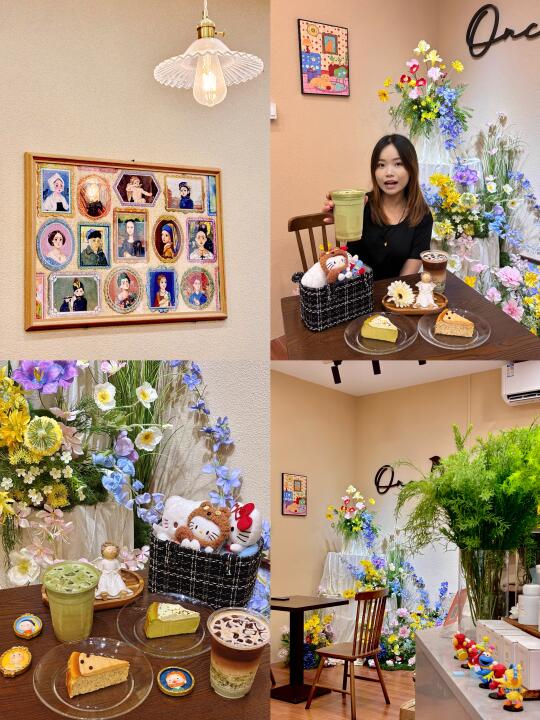 顺德奶油系咖啡屋｜像午后走进浪漫花园🎨💐
