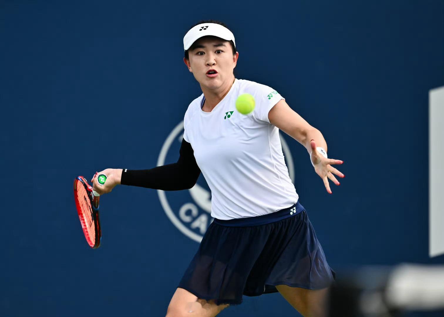 朱琳晋级蒙特利尔赛32强蒙特利尔WTA1000第二轮朱琳🇨🇳以1-6/6-2