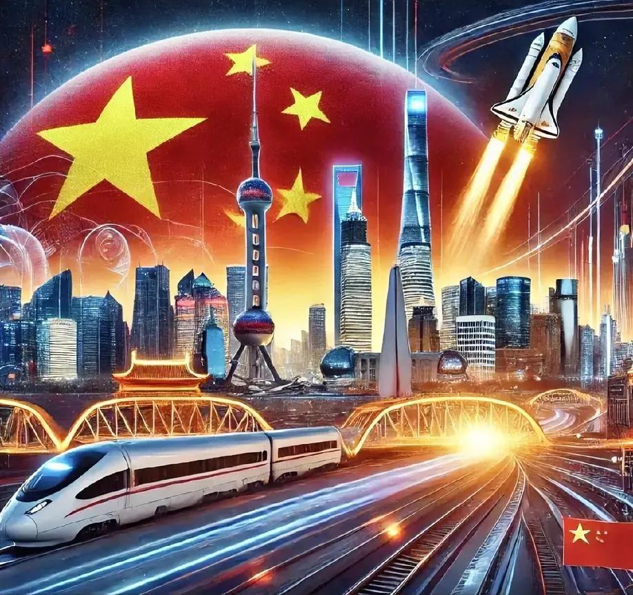 中国复兴的脚步势不可挡，以合作共赢之姿屹立世界东方，秉持着和平不称霸的理念。
但