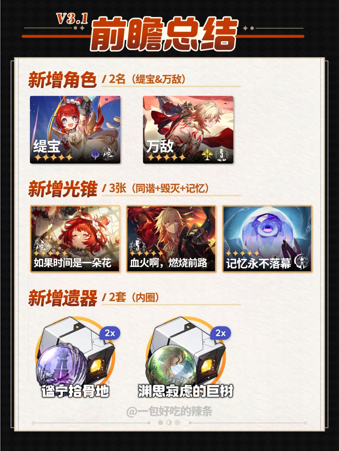 星铁3.1前瞻省流总结来啦 | 附兑换码~