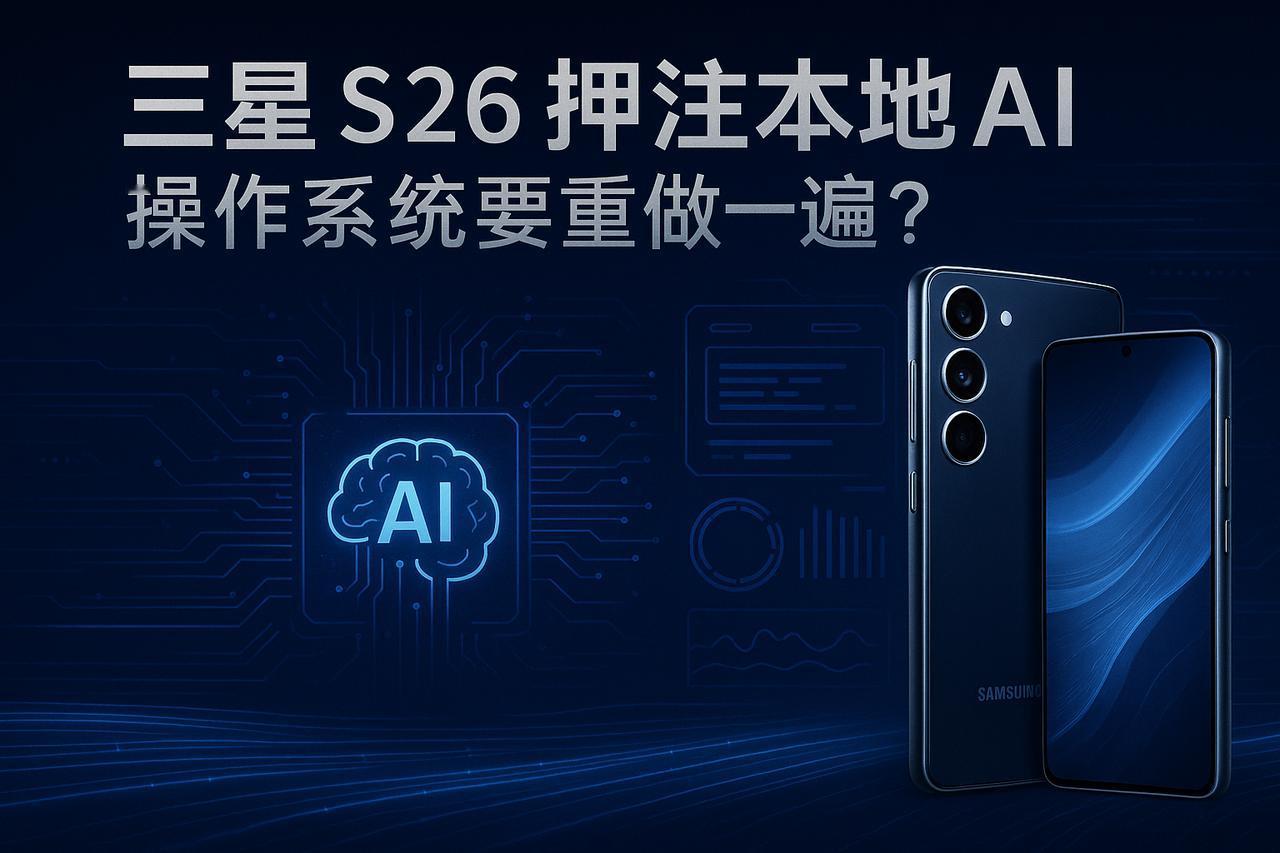 三星 S26 全面押注本地 AI，手机操作系统要重新洗牌了？

近日，三星在开发