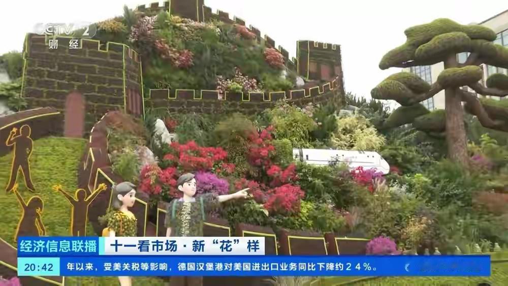 今年天安门广场的巨型花篮可太有看头了！9月22日凌晨吊装完成，两辆吊车同时作业，