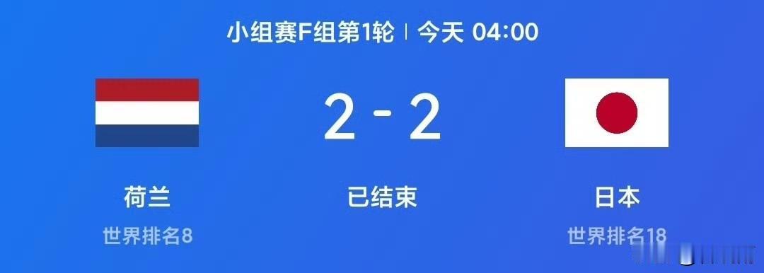 看完日本队对荷兰队的比赛，部分中国球迷开始原谅国足了，这是为什么呢？
美加墨世界