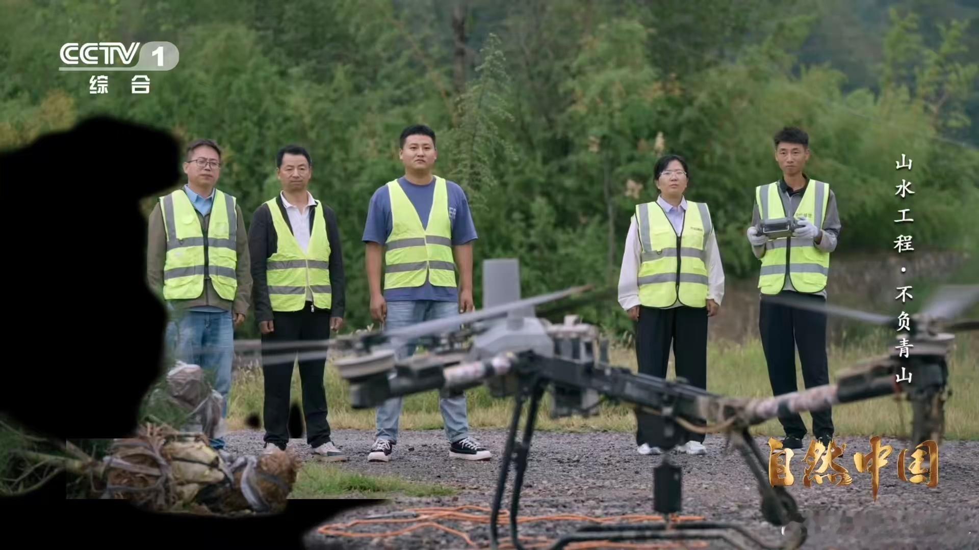 树苗坐无人机空降为陕西蓝田县焦岱镇洋峪的种树方式点赞！林密水急的地形让种树变得特