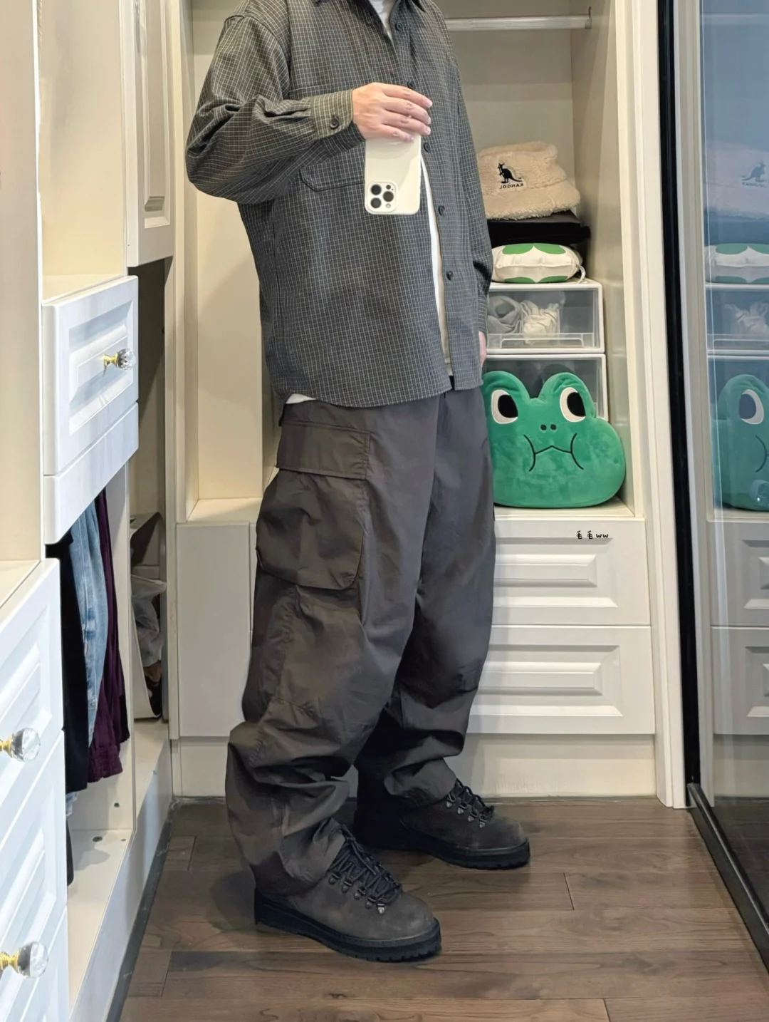 衬衫叠穿｜棕色系穿搭