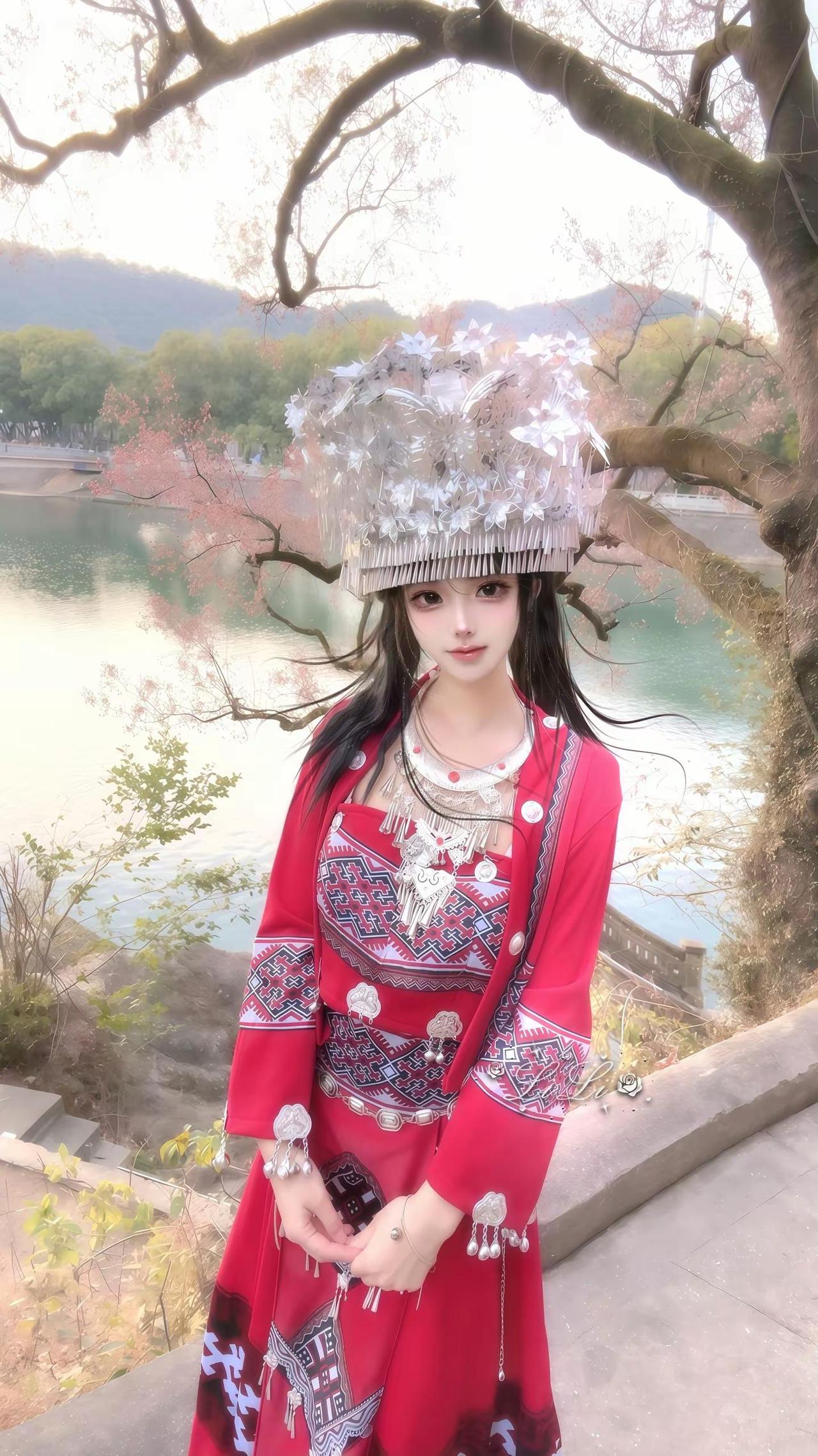 模糊的世界里 唯独你最清晰˶˃ ᵕ ˂˶。苗疆 民族风穿搭