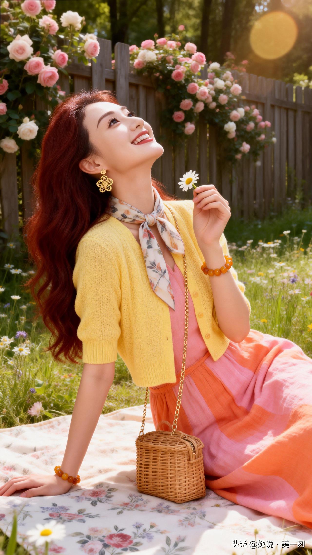 阳光明媚的午后，与花共舞的美好时光有什么有气质、有质感的连衣裙推荐