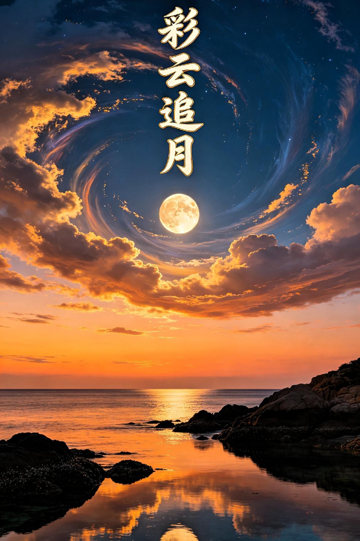七律·彩云追月

 
彩绮舒空拂玉钩，轻随冰魄漫天游。

千层锦霭随风逐，一片清
