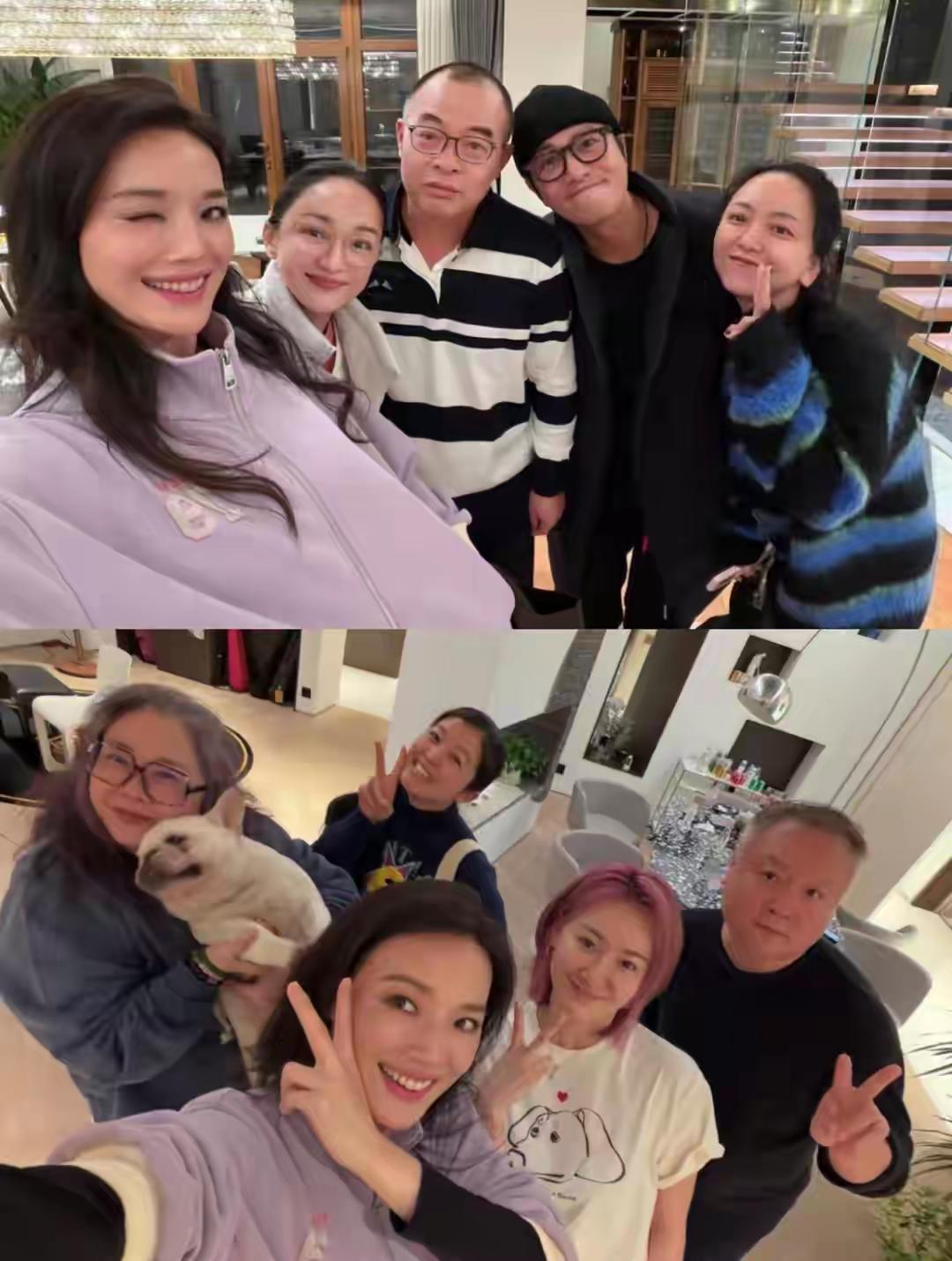 温馨家庭时光，一起拍个美美的自拍吧！👨‍👩‍👧‍👦🐶