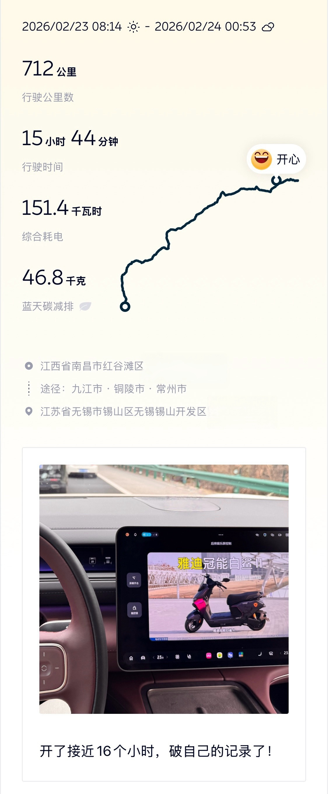 一天开了16个小时破纪录了！ 