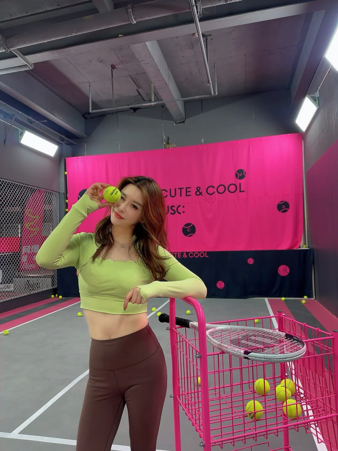 要被这个网球场氛围get到了！🎾