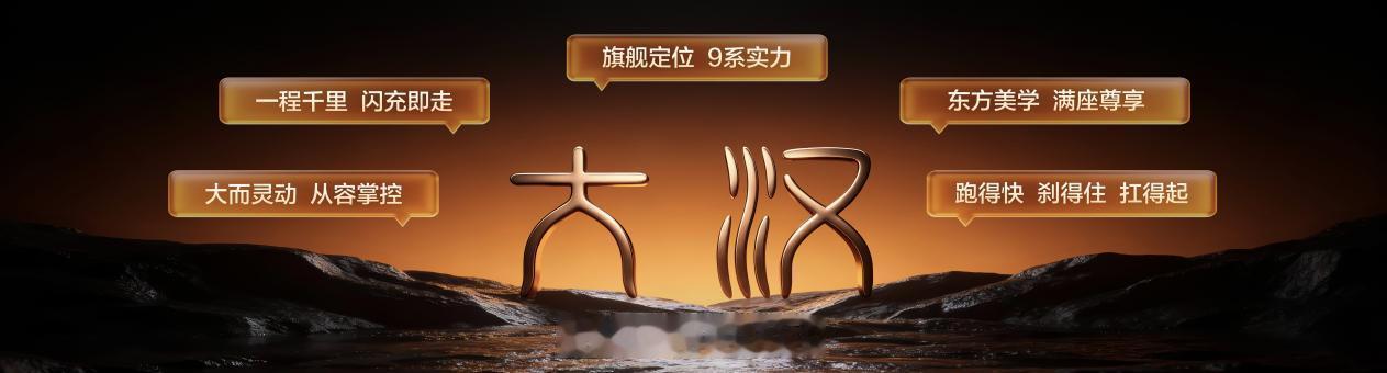 最近比亚迪王朝闪充豪华旗舰轿车大汉正式上市啦，售价23.59‑27.59万元，带