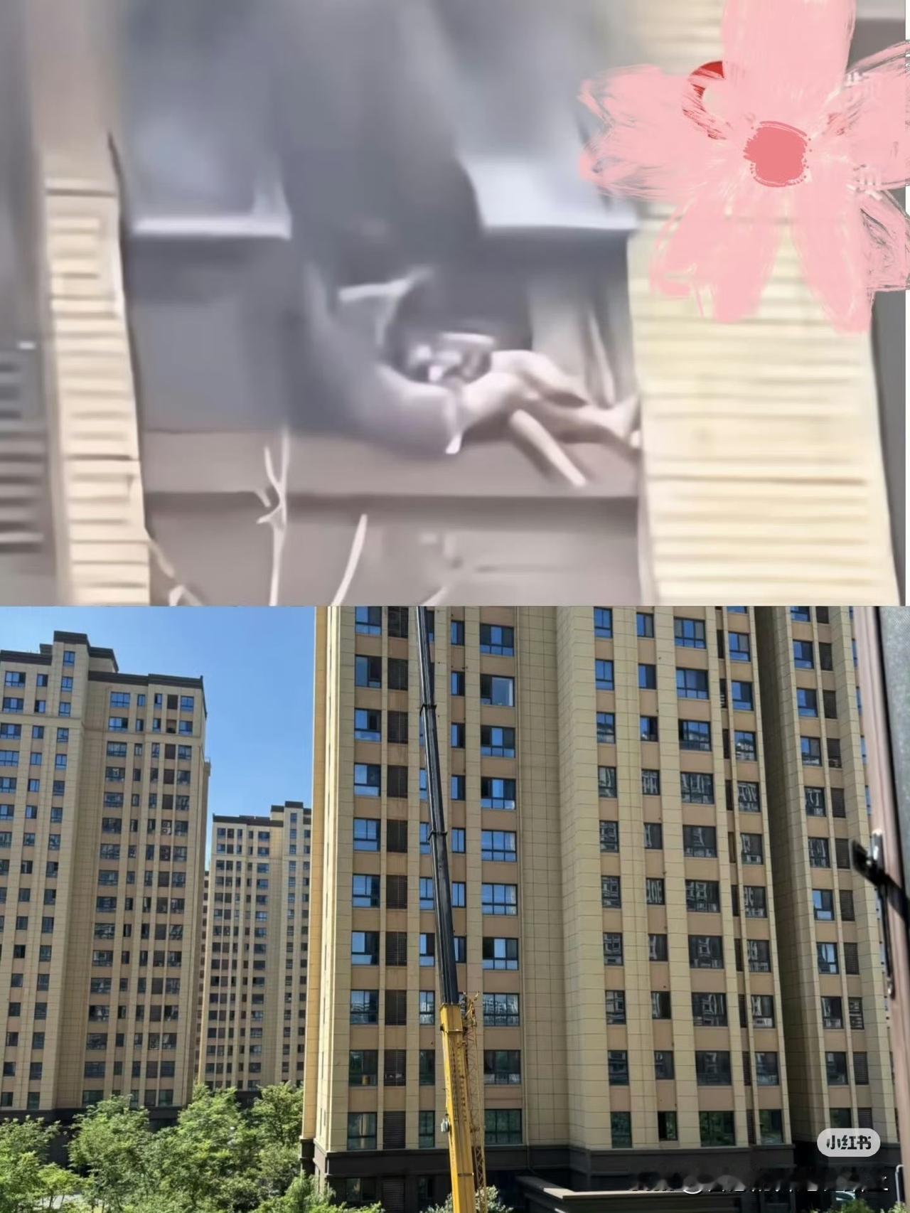 那个妈妈可能意识到自己快支撑不住了，也可能是想把仅剩的一点空间留给孩子，所以她慢