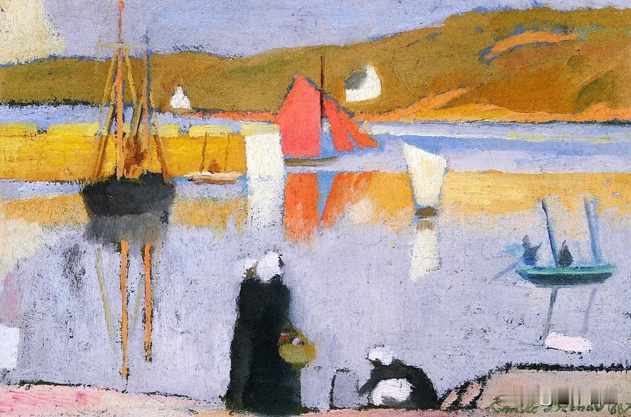 法国印象派画家埃米尔·伯纳德（ÉmileBernard）1868-1941绘画作