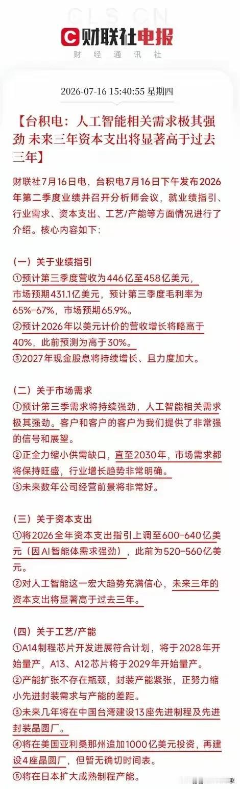 台积电重磅发声！击碎AI见顶恐慌，半导体超级周期远未结束🔥
    午后半导体