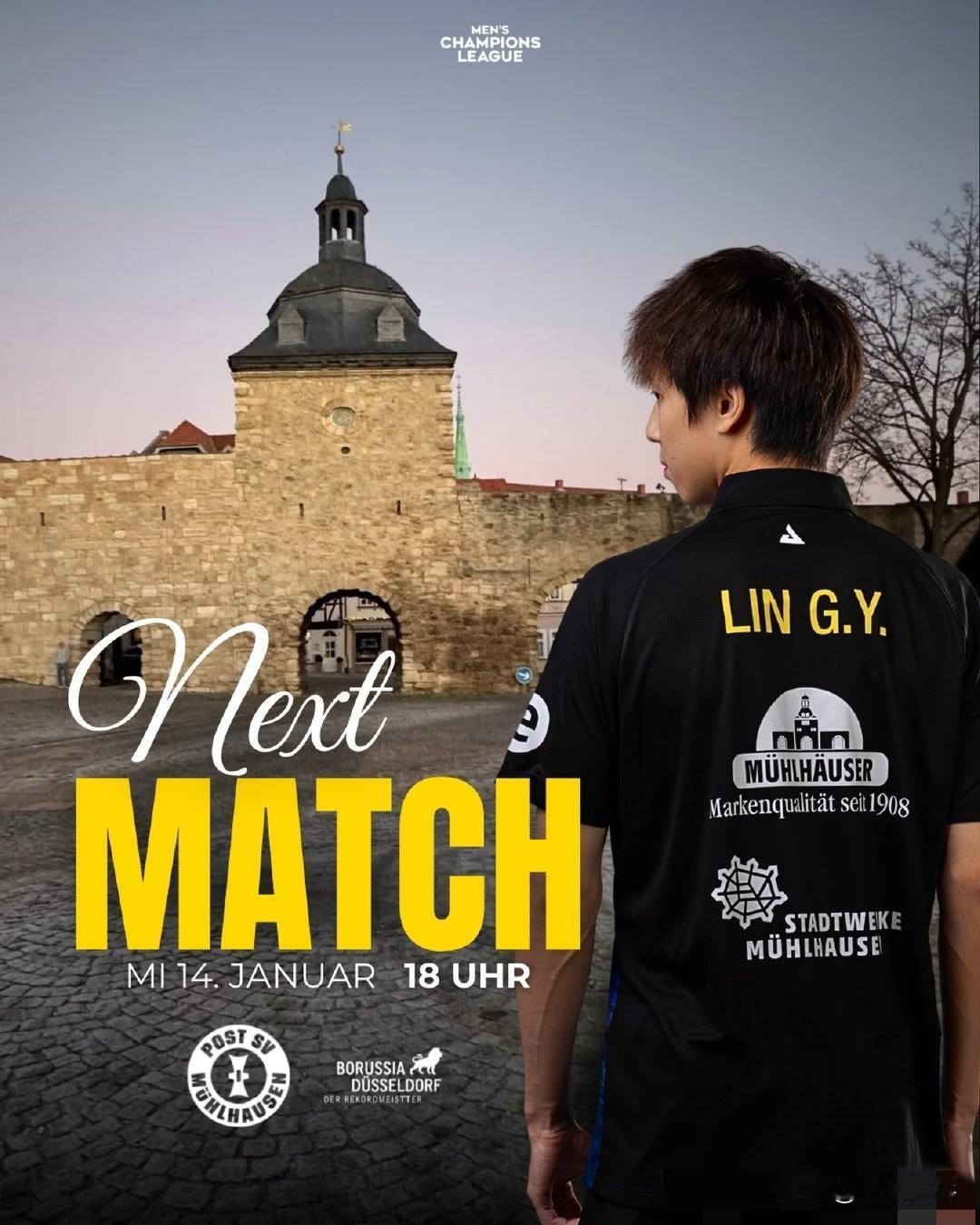 穆尔豪森俱乐部：林高远回来了🔥😍
下一场比赛 1月14日18点（北京时间15