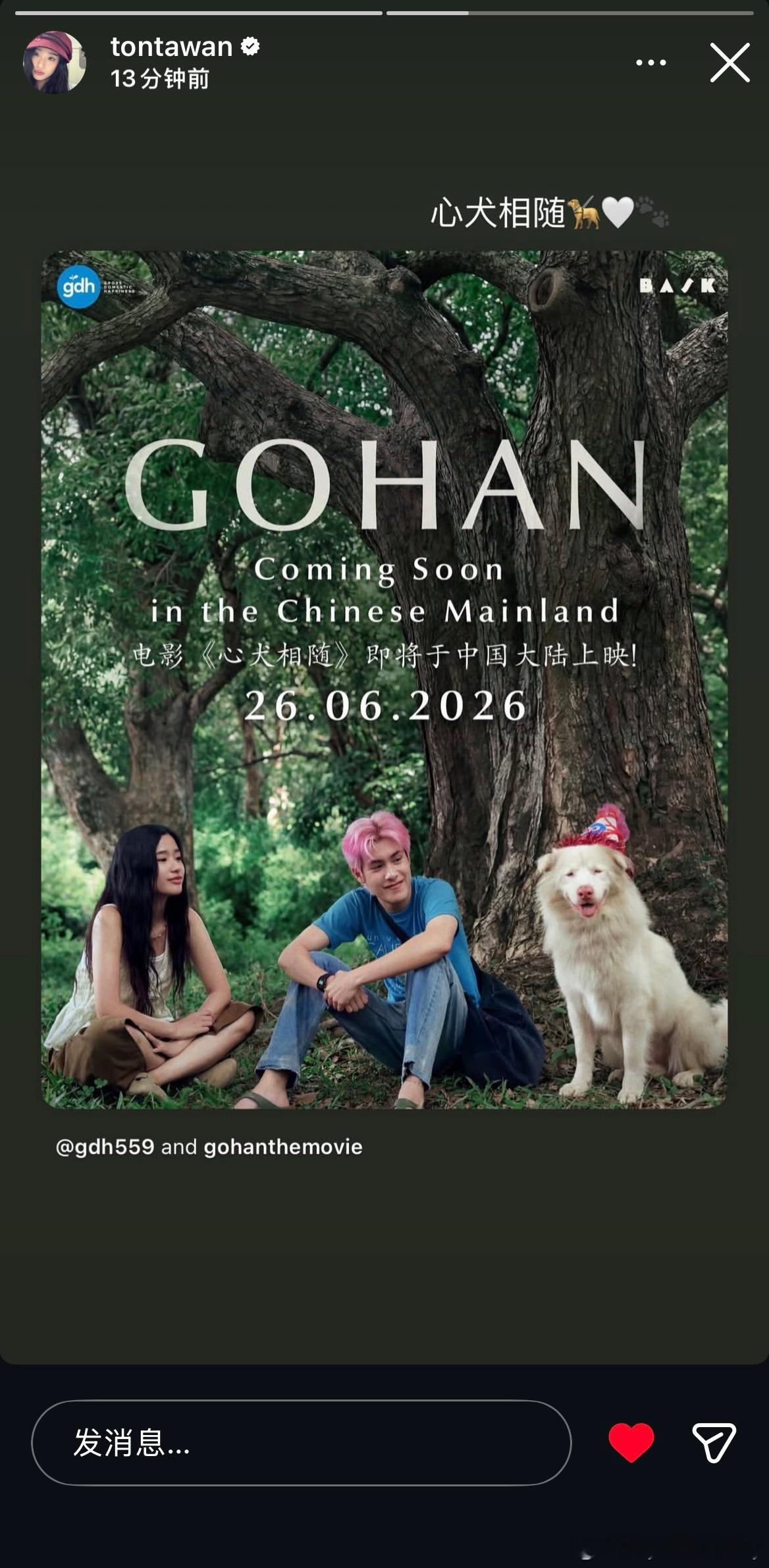6月26号上映哦