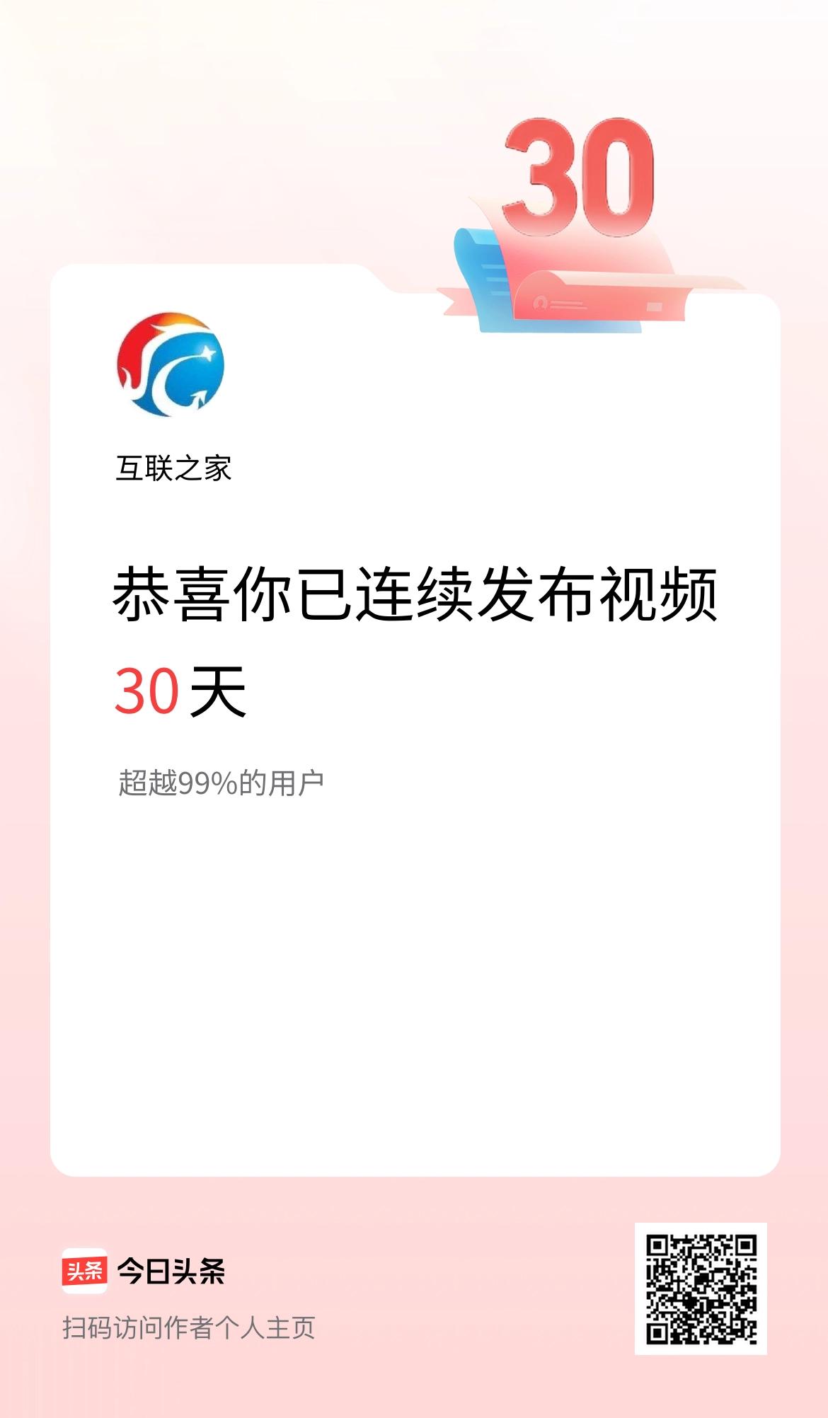 我在头条连续视频投稿30天