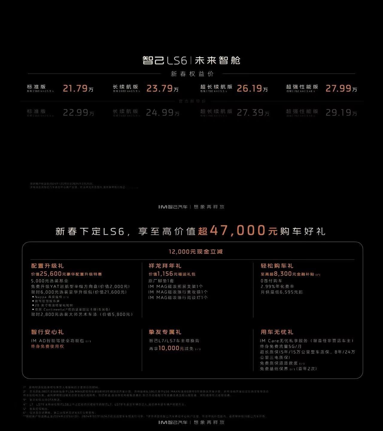 智己 LS6，至高 47000 的优惠，有点卷，这个价格买个中大型 SUV，还是