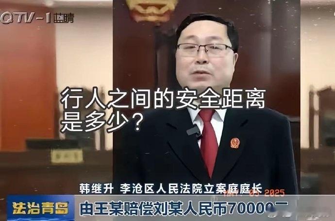 网友：问他什么叫行人安全距离？让他定个标准，然后一直跟着他，一出门就给他拍照，直