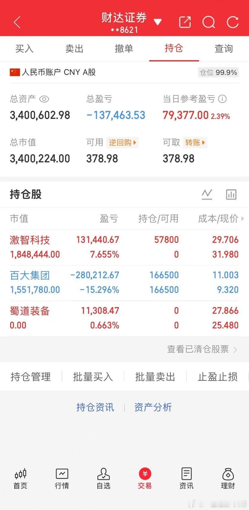 起点：100万本金目标：一年10倍收益（第58天）承诺：全程实盘记录，不藏私、不