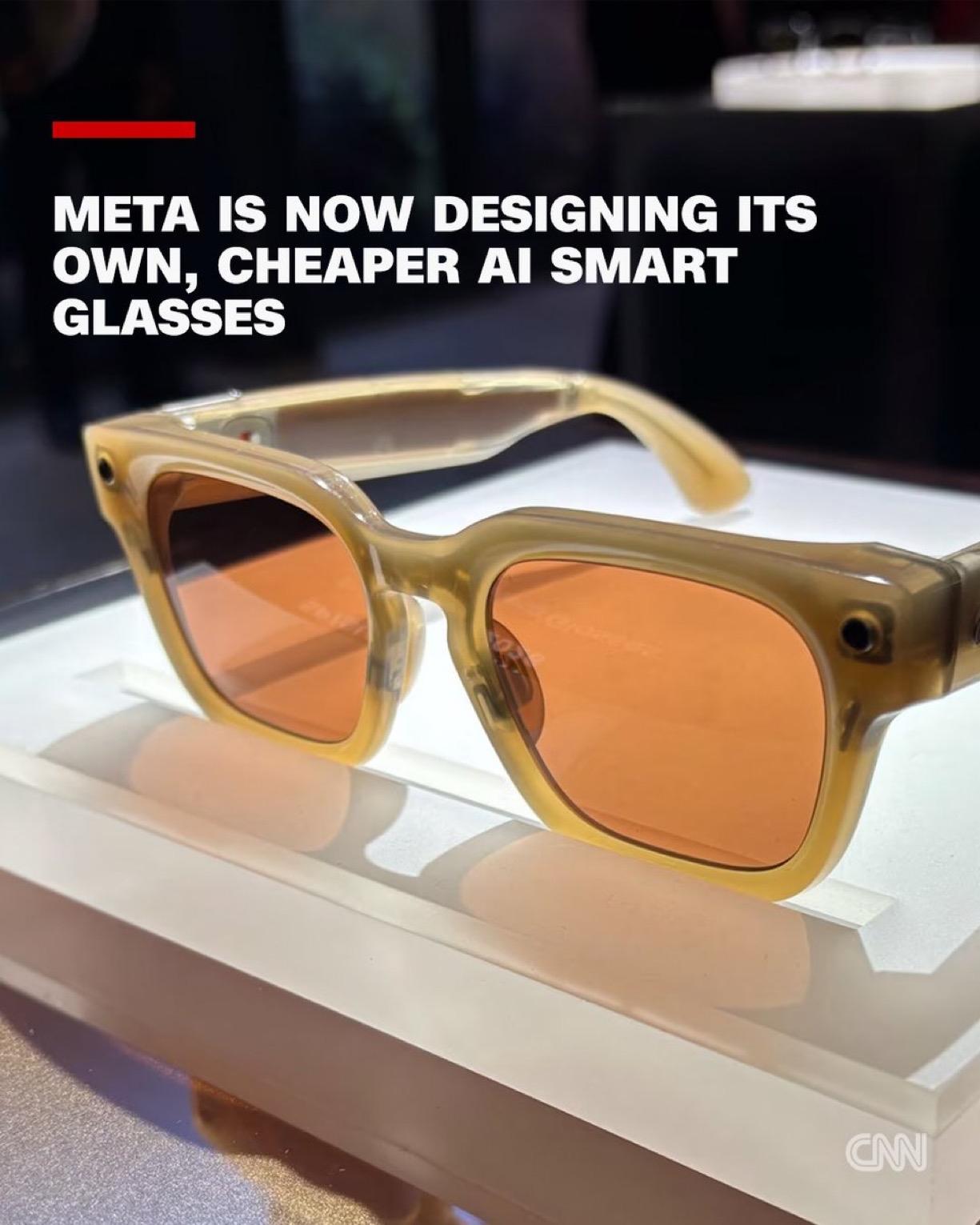 Meta 宣布推出全新的一款自家设计的 AI 眼镜，标志着该公司在可穿戴技术领域