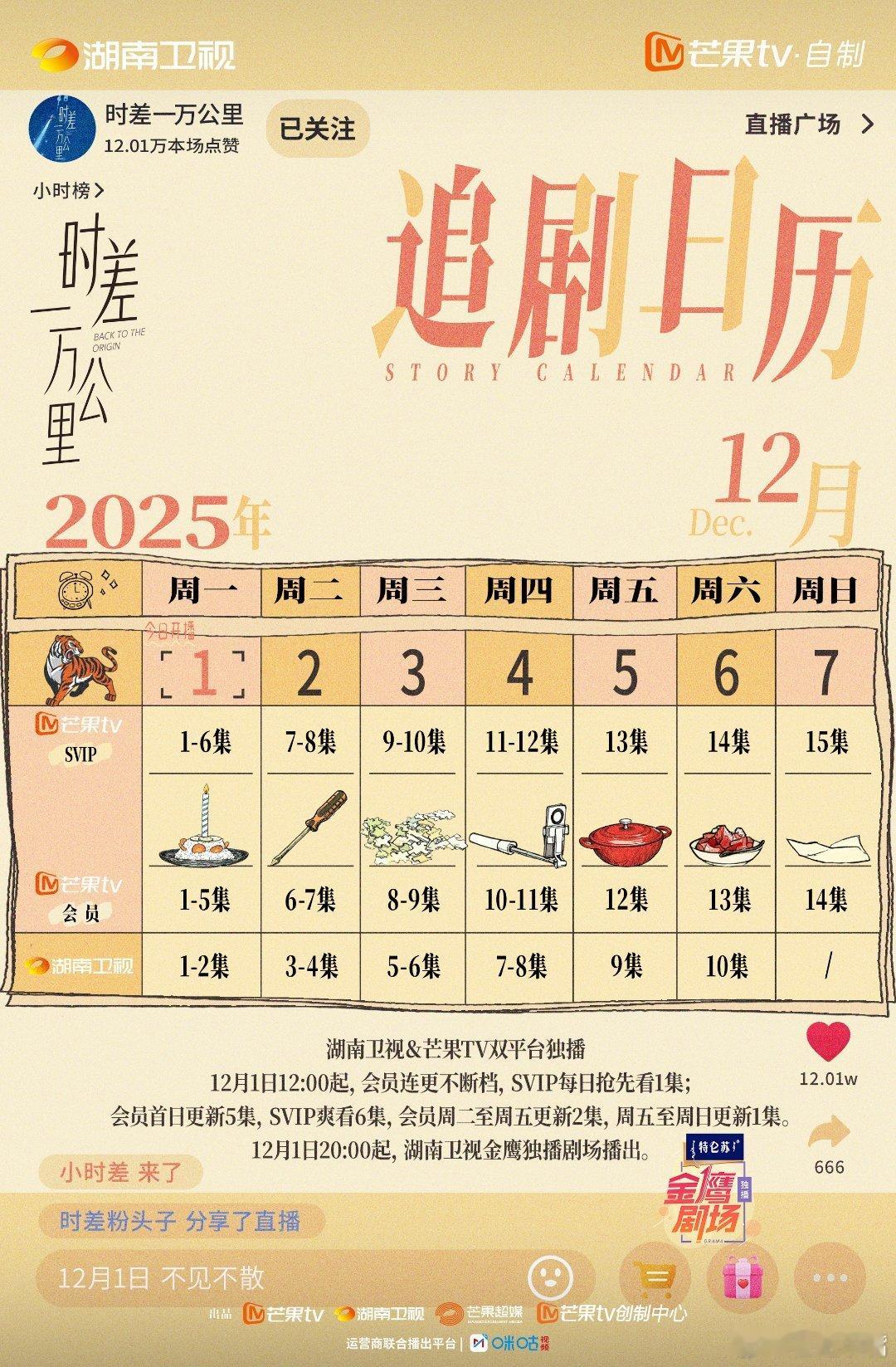 谁家女主第2集离婚第3集二婚《时差一万公里》中午12:00芒果TV开播6集，现在