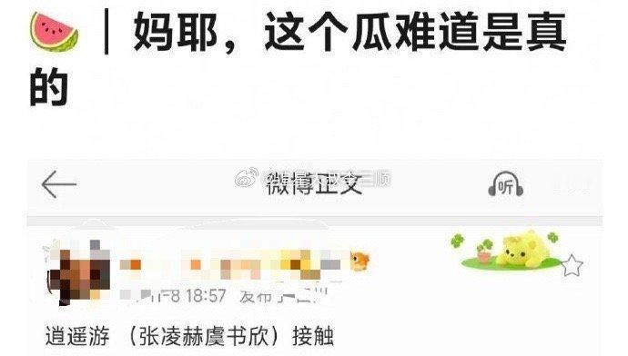 🍉逍遥游：张凌赫 虞书欣 ​​​