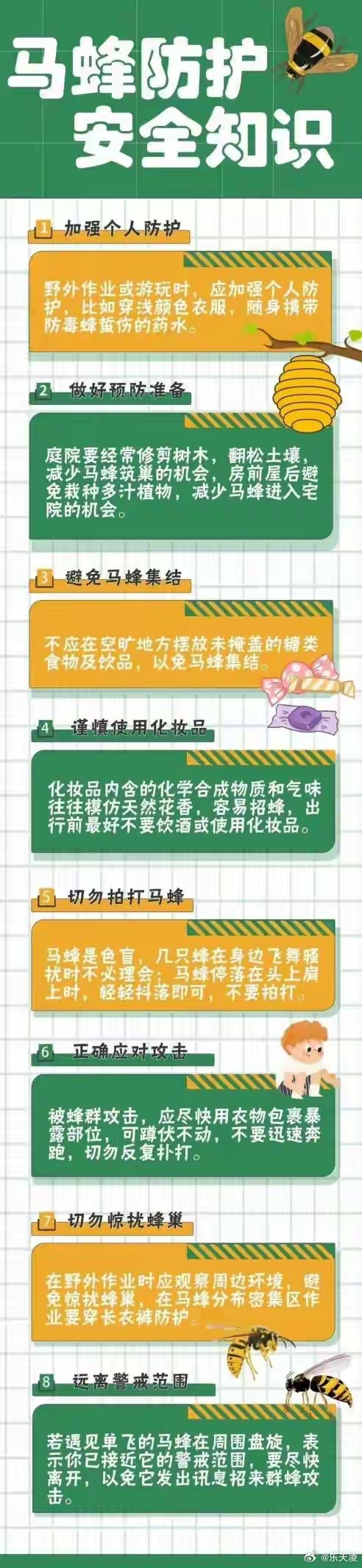 长沙公园内一工人遭马蜂蜇伤身亡  日常生活中如果偶遇马蜂，该如何正确应对？这份马