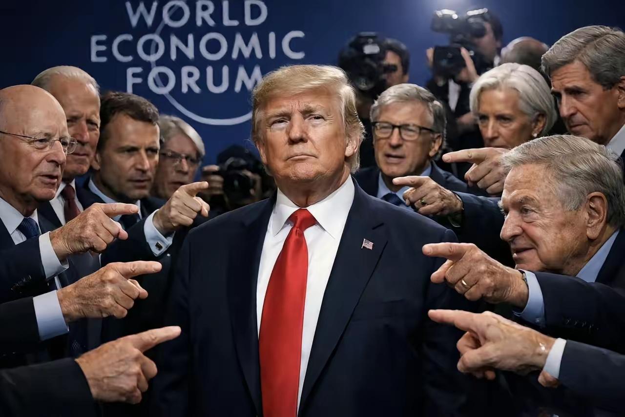 特朗普21号率领300多人的庞大代表团参加达沃斯论坛，火力全开，猛烈抨击欧洲盟友