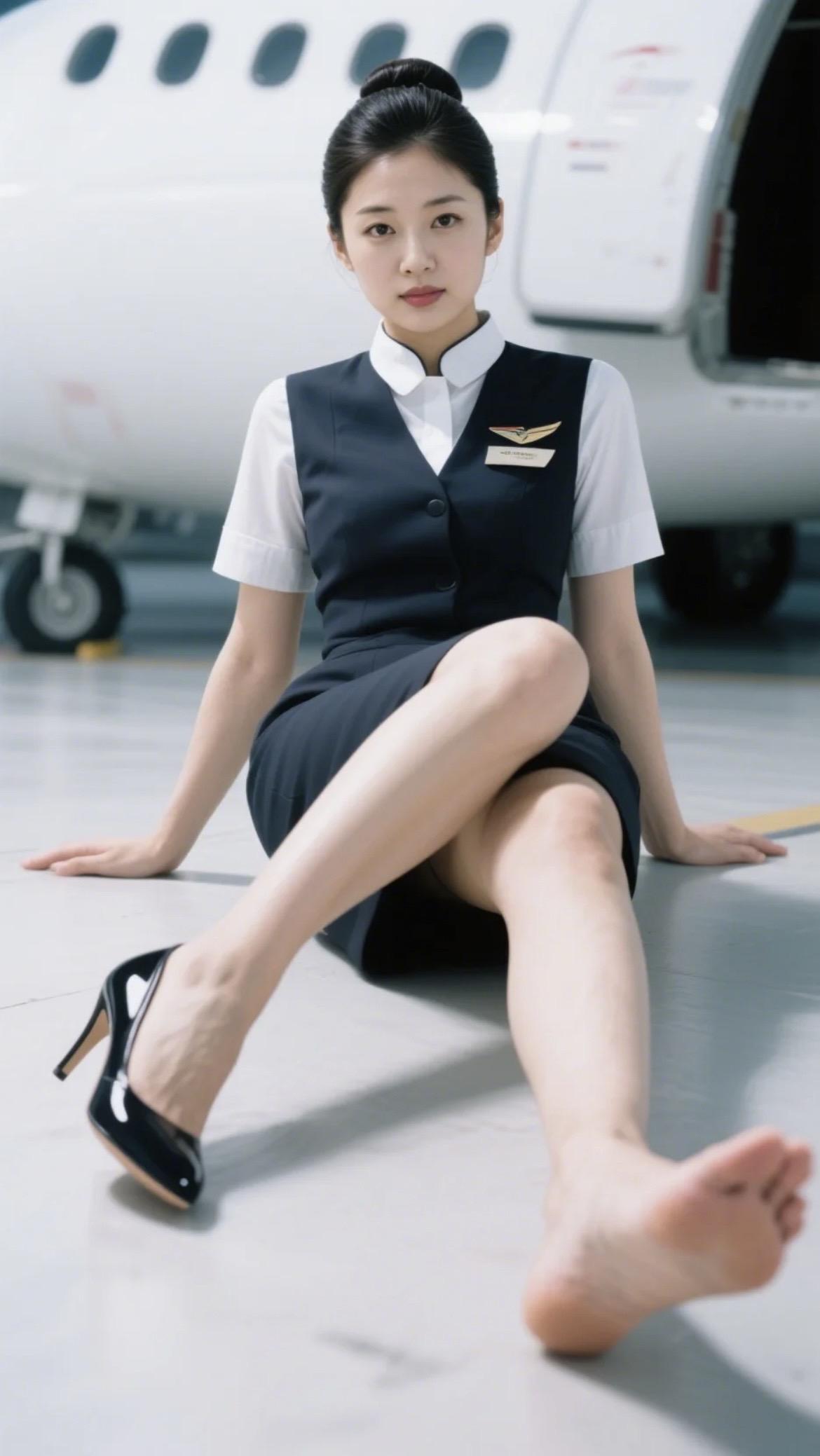 AI摄影空姐。