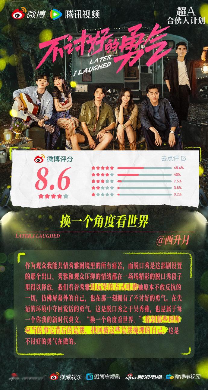 不讨好的勇气微博开分8.6，符合你的预期吗？   