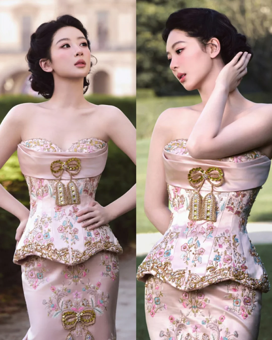 杨紫白玉兰红毯造型 解锁祖海高定😍