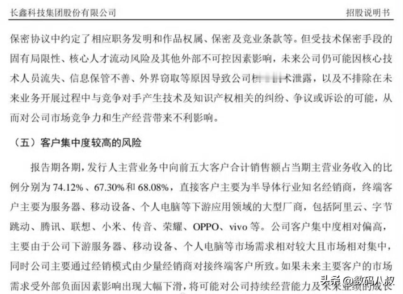 国产DRAM存储芯片龙头长鑫科技加持国产企业曝光！
根据长鑫科技的招股书显示，其