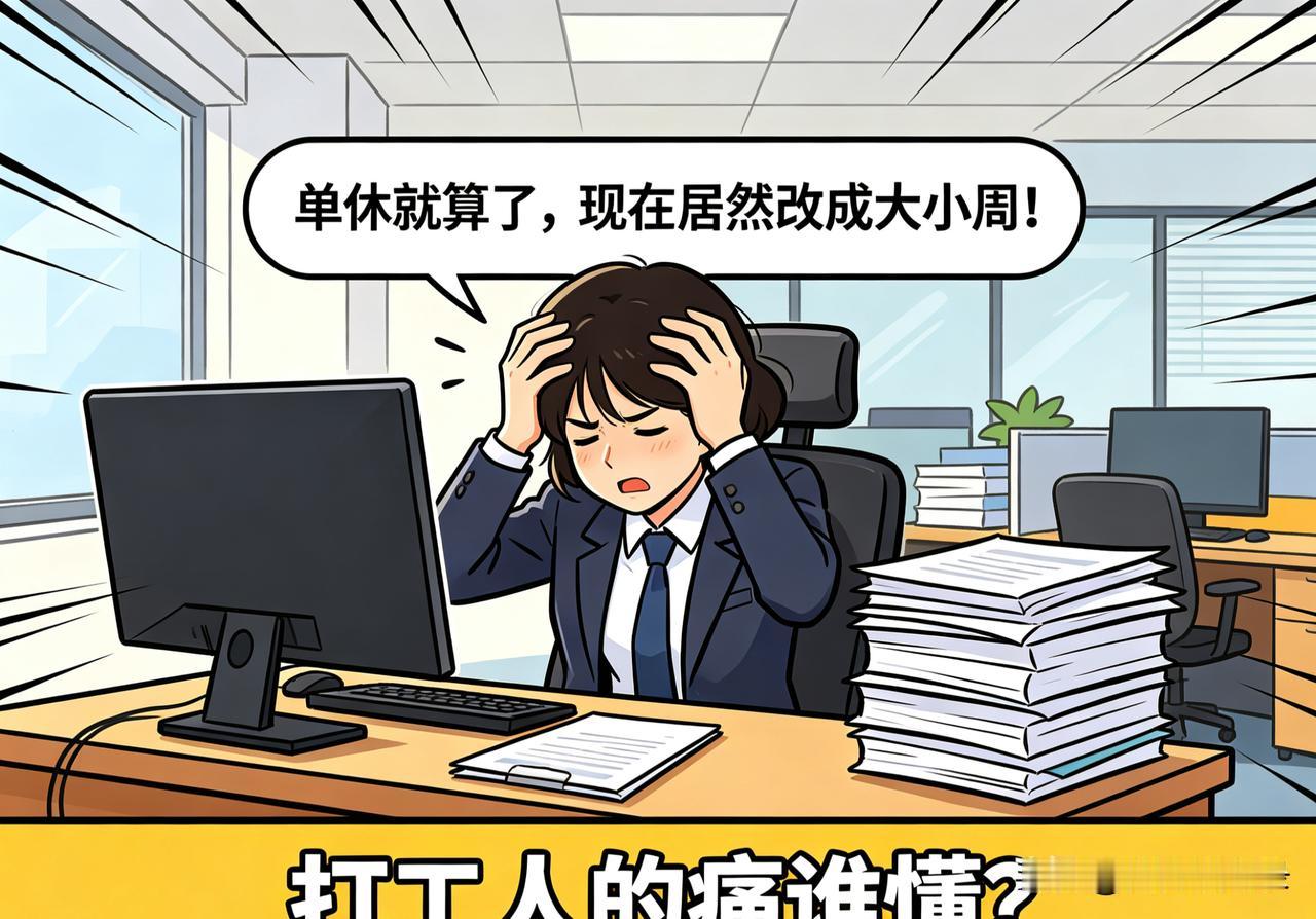 就因为少了人，每月休息直接少1天？这合理吗？
 
公司一句话改规矩，咱们打工人的