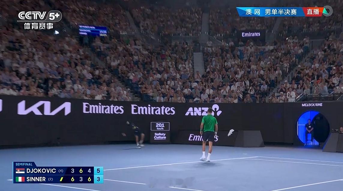 5-3，顶住德约科维奇vs辛纳