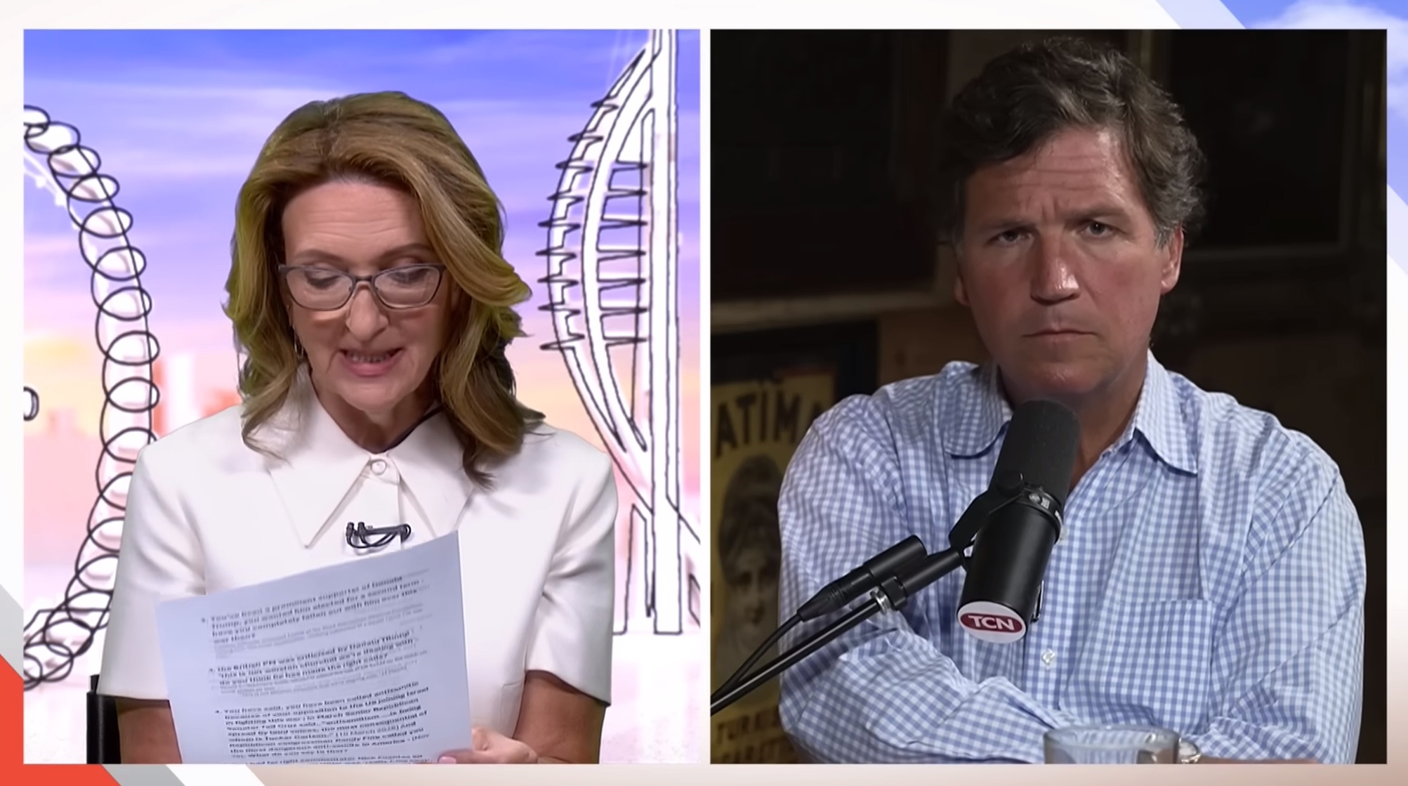 #卡尔森猛批特朗普和斯塔默#【美“名嘴”卡尔森猛批：特朗普和斯塔默是以色列利益的