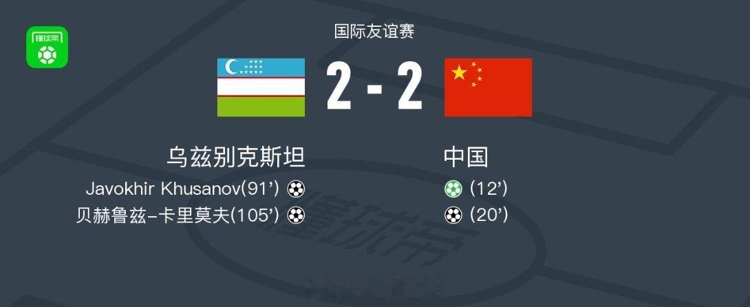 北京时间1月26日晚，中国男足与乌兹别克斯坦男足在迪拜进行了一场封闭热身赛，最终