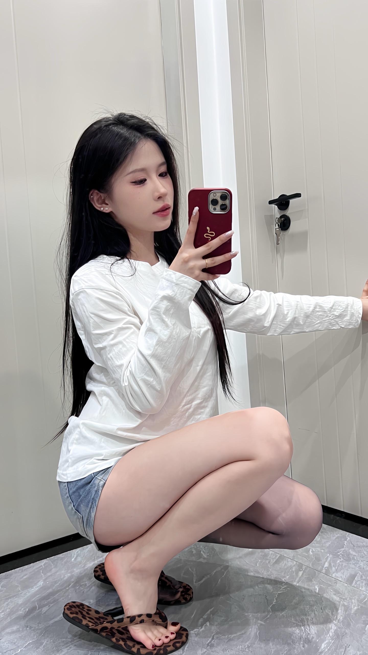 对镜拍 黑色控
