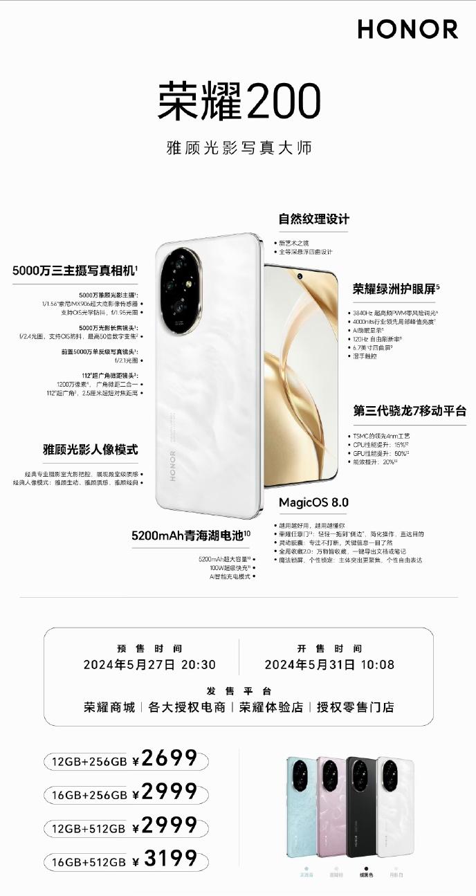 荣耀200系列来了，作为线下机就不要说什么性价比了，现在荣耀Magic 6都什么