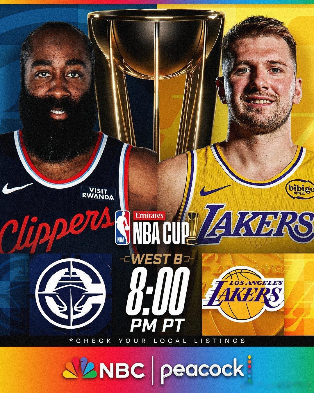 如果湖人今天赢球，将提前晋级杯赛八强新赛季篮不住